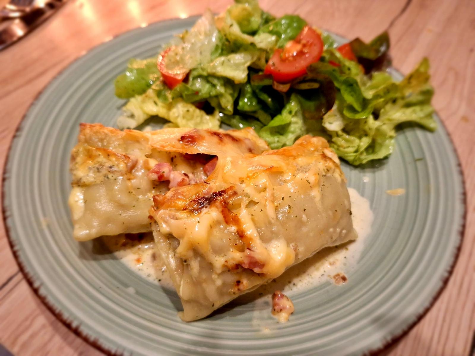 Maultaschen in Sahne von Vivi Klein Schuetting.1 Oldenburg Team Heike Schoon Edelschmaus