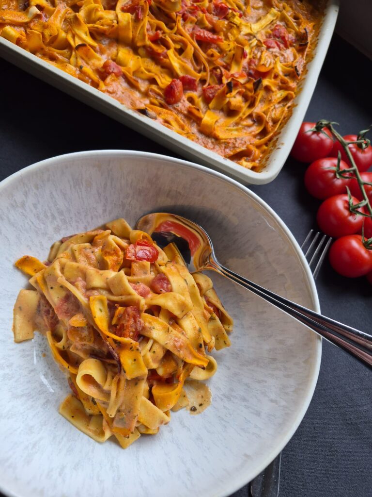 Tagliatelle aus dem Ofen