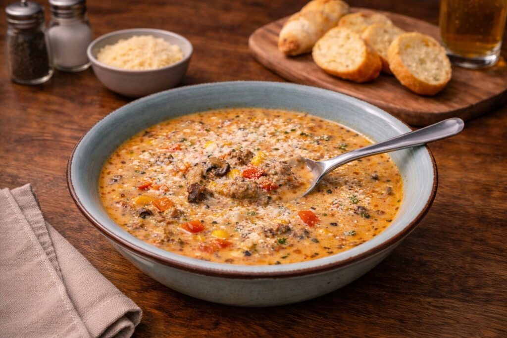 Vivis Pizzasuppe von Viviane Klein Edelschmaus Team Heike Schoon Schuetting.1 Oldenburg